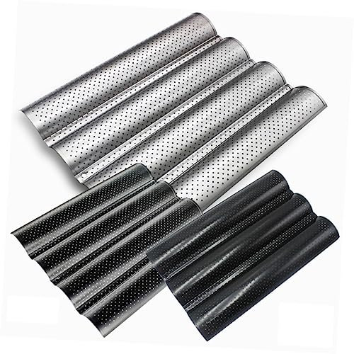 ABOOFAN Teglia Perforata Antiaderente Per Pane Francese Pagnotte Ondulate Stampo Per Pane Vassoio Da Forno Resistente Al Calore Facile Da Pulire