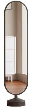 360 ° drehbarer Ganzkörperspiegel, 3-in-1-Standspiegel mit Ganzkörperspiegel, Garderobe und Ablage, for Schlafzimmer, Wohnzimmer oder Badezimmer(Color1,170x40cm)