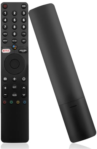Télécommande Vocal pour Xiaomi MI Séries TV, Bluetooth Vocal Telecommande Remplacement avec Touches de Raccourc pour Xiaomi