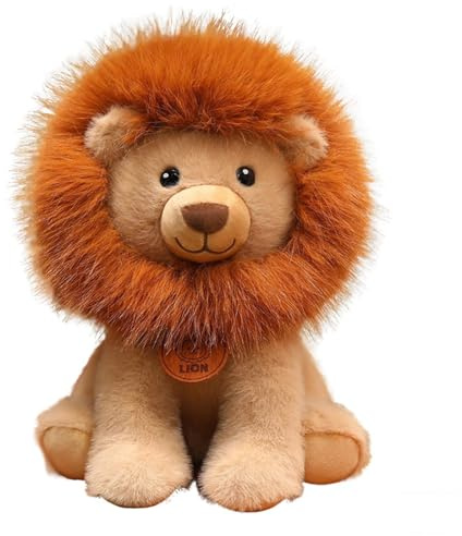Xiyocadt Kuscheltier Löwe, Plüsch Spielzeug Plüschtier,Flauschiger Stofftier zum Spielen Sammeln & Kuscheln, Gemütliches Schmusetier, PlüschLöwe, Geschenk für Kinder und Erwachsene (25cm)