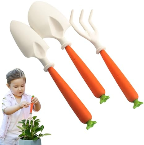 Gartenwerkzeuge für Kinder - Karotten-Schaufel mit Griff - Gartenspielzeug-Set,Für Outdoor Spielen Graben Umpflanzen Garten Blumenbeet