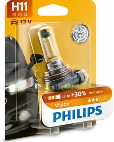 PHILIPS H11 Glühlampe Fernscheinwerfer 55W Fernlicht Halogen Birne 12362PRB1