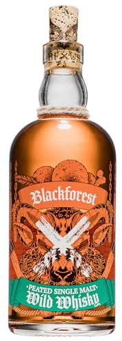 Brennerei Wild, Blackforest Peated Single Malt Wild Whisky, 42% Vol. | Süßliche Karamell-Nuss-Note, Rauchiger Abgang, Premium Qualität, Made in Germany