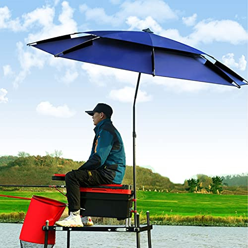 Refue Strandschirm Anglerschirm 200 220 240 cm Terrassen Balkonschirm mit Windauslass schwenkbar Tragbarer Sonnenschirm Windsicherung & Wasserdicht (Size : 240CM/7.8ft)