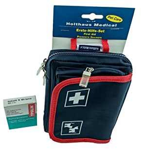 MBS TRADING Erste-Hilfe-Set | Verbandtasche Pet & Human Care mit Wundreinigung Ideal für Unterwegs
