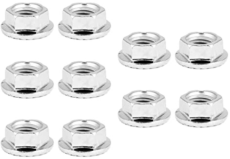M10 gewinde Mutter,M10X1,25 Flanschmuttern,25,M10 X 125 Mutter M10 X 125 Rostie Muttern Bolzen 10 Mm Gezackter Flansch Ss M10 X 1 25 M10 X 125 Auspuff M10 X 1 gewindttern 10 Stücke