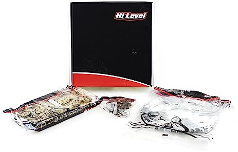 Hi Level motorcycle Chain & Sprocket Kit compatible with/replacement for Yamaha YBR125 2007, 2008, 2009, 2010, 2011, 2012, 2013, 2014, 2015 45/14 + 428H-118L Gold