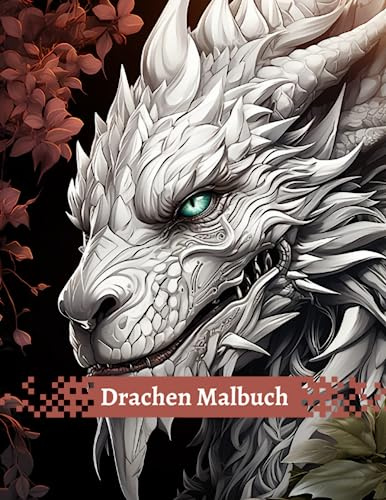 Drachen Malbuch: Ein liebevoll gestaltetes Malbuch mit 24 Seiten voller süßer Drachenbabys zum Ausmalen, ideal für Kinder und Erwachsene, die Entspannung und Kreativität suchen