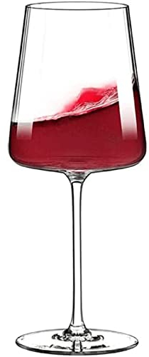 AGAATI Copas de Vino Tinto de Tallo Largo, Copas de Vino Blanco Tinto, cristalería de Primera Calidad, Regalo para Fiesta de inauguración de la casa, Aniversario de Boda (Rojo, Blanco C)