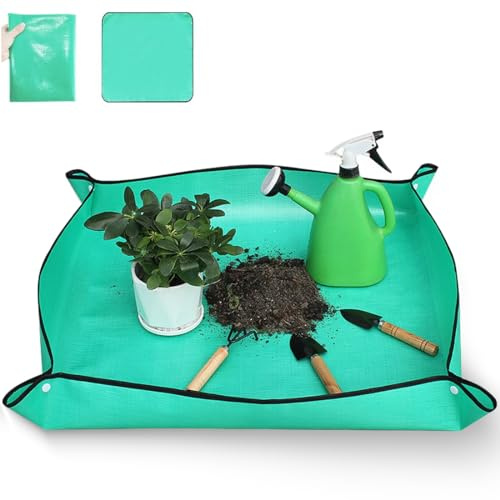 Tappetino per Rinvaso di Piante, Vieni con Laccio per Piante Verdi per Rinvaso di Piante, Pieghevole, Piante Grasse, Piantina