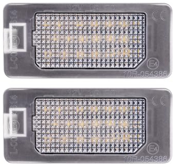 AutoStyle Satz LED Nummerschildbeleuchtung passgenau | kompatibel mit Fiat 500X (6X) 2018-2022 / 500X (7X) 2021- / 500e 2020- / Abarth 500 EV 2023- & Alfa Romeo Tonale 2022-