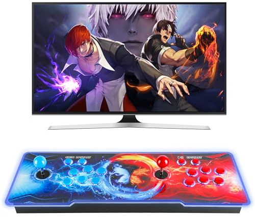 Pandora Box Arcade Game Console 32000 Game Pre-Install, Retro Game Machine per TV PC Projector, Supporta fino a 4 Giocatori, Uscita Full HD, Cerca, Salva, Nascondi, Elenco Preferiti (32000 Giochi
