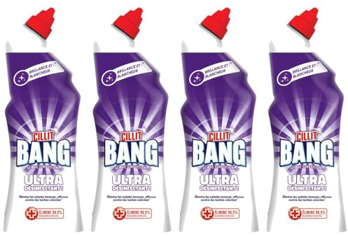 Cillit Bang Gel WC Nettoyant Surpuissant Javel - Lot de 4 x 750 ml