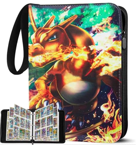Classeur Carte,50 Pages Porte Carte pochette 900 Cartes,Pu Transparent et Etanche avec Sangle Elastique,Album Carte Pour Jouer Cartes,Jeu Carte,un Cadeau pour Garçons Filles