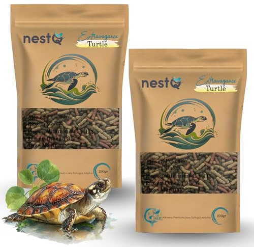 nestQ Alimento Tortugas Agua Sticks 2x200gr Fortalece Caparazón