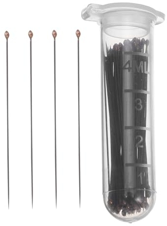 TOPBATHY Aiguille De Broche De De Broche D'entomologie Outils Pour Spécimens D'insectes Aiguilles De Épingle D’entomologie Acier Inoxydable Noir