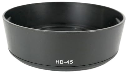 Paraluce HB-45, compatibile con Nikon, AF-S DX 18-55mm F/3.5-5.6G VR | Sostituisce HB-45, per 18-55 Mm F3.5-5.6G VR, 1 paraluce