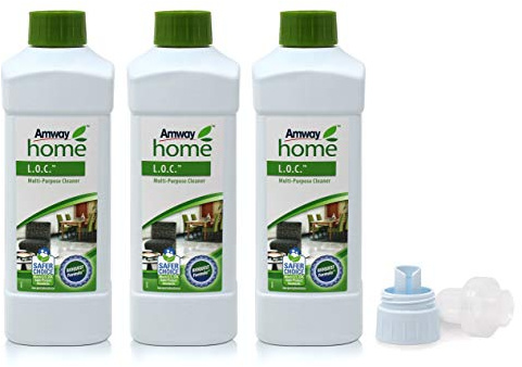 3 x Mehrzweckreiniger L.O.C.™ - Multi Purpose Cleaner - 3 x 1 Liter + 1 x Dosier- und Messkappe - Amway - (Art.-Nr.: 0001)