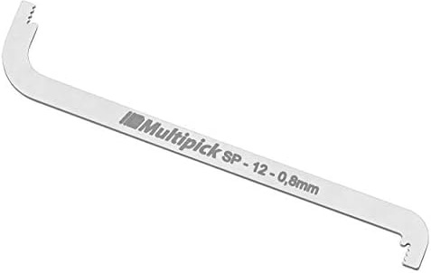 Multipick ELITE SP-12 TOK Professioneller Lockpick-Spanner, 0,8 mm breit – Spannwerkzeug für Lockpick-Sets sowie für Anfänger und Profis