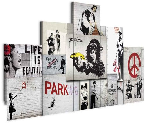 B&D XXL - Panneau Acoustique Mural, Tableau Décoration Abstrait 225x112 cm | Mousse Acoustique - 2,6 cm, Réduit les échos le salon, Décoration Murale Moderne 2-en-1, Toile tendue sur châssis en Bois