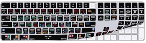 KB Covers Logic Pro Tastaturabdeckung, kompatibel mit Magic Keyboard mit Touch ID und Ziffernblock (2021+)