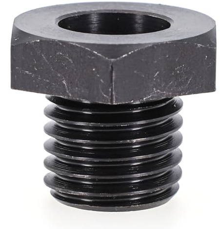 Wood Lathe Chuck Adapter, 1 Inch 8TPI to 3/4 Inch 16 TPI Spindle Thread Converter, Steel Adapter for Wood Turning and Metalworking Lathes, Black