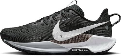 Nike Reactx Pegasus Trail 5, Sneaker Hombre, Black White Anthracite Wolf Grey, 43 EU