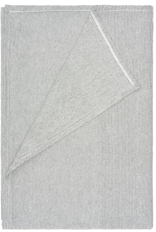 Etrexonline Colcha Multiusos 230x260 cm - Plaid CubreSofá y Cubrecama, Manta Foulard Decorativa y Práctica de Algodón y Poliéster, Jarapa Suave y Cómoda para Sofá - Gris Claro