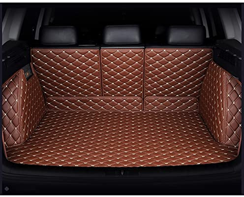 DZSYINGCHUSM Vollständige Abdeckung Custom Für Tesla Für Model 3 Für Model S Für Model X Für Model Y Kofferraummatten Kofferraumwanne Set (Color : Braun)