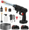 21V 50 Bar Cordless Pressure Washer, Portable Pressure Washer with 2 Nozzles, 5M Hose, Foam Pot, Battery Jet Washer for Car/Floor/Garden Cleaning Electric Jet Washer Kit (2 Batteies)