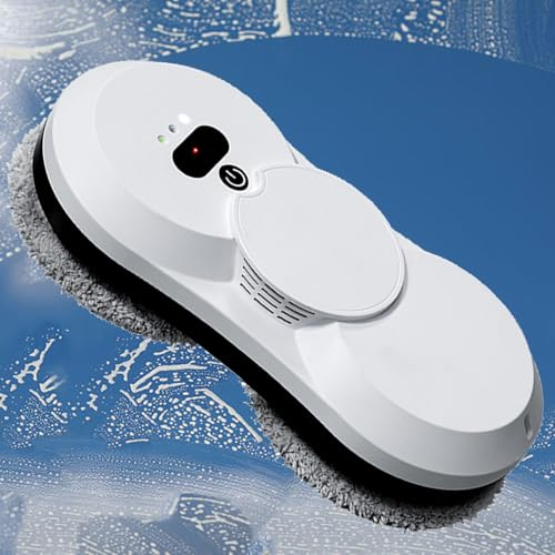 HENGCMM Window Cleaning Robot Window Robot Vacuum Cleaner 2800Pa Strong Suction Smart Window Cleaning Robot, Remote Control, Cleaning for Interior/Exterior Windows Mirror Door