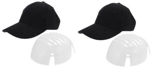 ULTECHNOVO 2sets Baseball Cap Helmet Liner Hard Hat Insert Bump Cap for Men Safety Work Hat