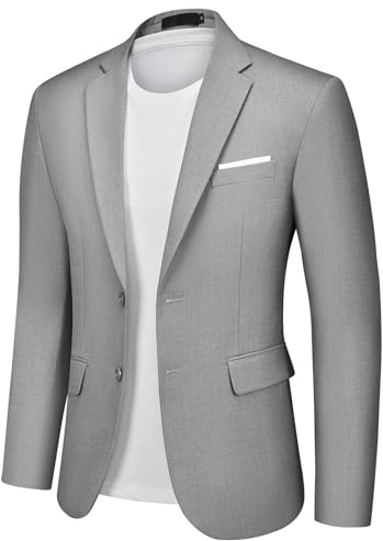 Autsel Blazer Homme Slim Fit Veste de Costume 2 Boutons Veston Classique | Couleur Unie, Mariage, Affaires, Business, Formal, Tuxedo, Dinner Suit, Dress Set, Clothing