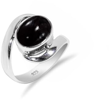 HIMALYA QUARTZ Damen Silber 925 Ring Mit Steinen, Hochzeit Verlobungsring Baltischer Bernstein Oval 8x10mm HQ-SR21-P