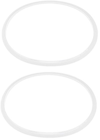 Blmirror Junta de Goma de 2 Piezas Anillo de Sellado Ollas una PresióN de 28 Cm de DiáMetro Interior, Transparente