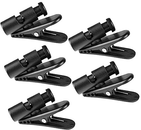 LAPYAPPE 5 Stück Kabelklemmenhalter aus Abs PC Headset Kabelclips zum Befestigen von Ohrhörer und Mikrofonkabeln Selbstklebend für Innenräume und Klassenzimmer