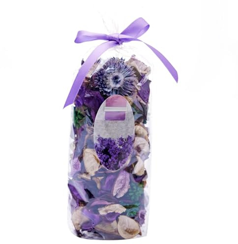 Pretysnow Potpourri-Tüten mit Duft, Potpourri-Schüssel, Vasenfüller, Dekoration, langanhaltender Raumduft für Badezimmer, Schlafzimmer, Wohnzimmer, Auto, Geschenke (lila)