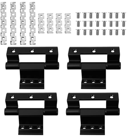 Hoement 4 Bisagras De Aluminio Para Ventanas Y Puertas Resistentes Y Soldables Para Interiores De 270 Resistentes A La Corrosión Para Gabinetes Industriales Rotos Color