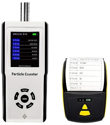 Rilevatore di Gas, PM2.5Esporta dati Particella di polvere a sei canali con stampa Monitor della qualità dell'aria Rilevatore portatile Contatore di particelle di polvere