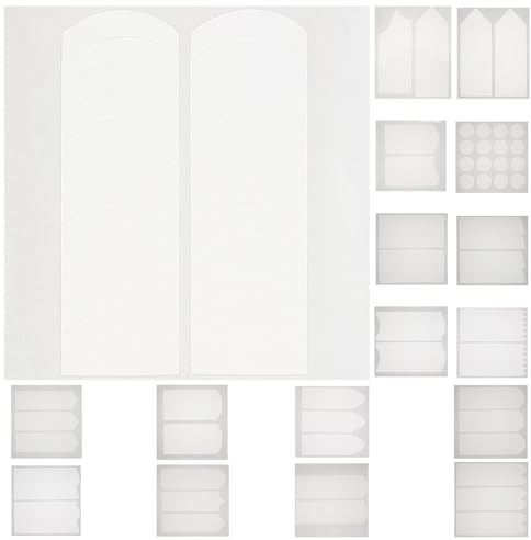 BESTYASH 18 Pièces Autocollants pour Ongles French Manucure Bandes Adhésives Incurvées pour Nail Art Guides Pochoirs pour Manucure Française Décoration Ongles Naturels et Artificiels