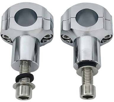 Motorcykelstyrklämmor Höjare Motorcykel 2 Höjd 1 25 Mm Styrhöjare Monteringsklämma(Chrome)