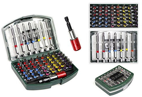 Vetrineinrete® Inserti punte 56 pz per trapano cacciavite punte a taglio croce torx esagonali set per lavori di precisione E49
