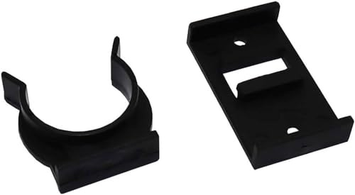 Furniture Legs Heavy Duty Kitchen Kick Board Plinth Clips & Bracket, Black, pack of 10