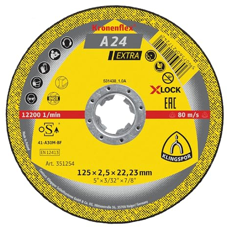 Klingspor A 24 EX Trennscheiben X-LOCK, 115 x 2,5 x 22,23 mm gerade 25 Stk