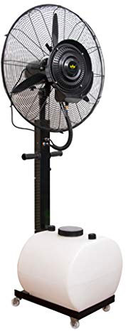 Ventiladores de niebla,Ventilador de pie grande de refrigeración Atomización de fábrica de alta velocidad de pedestal ventilador pesado con 3 palas y tres velocidades para Industrial Comercial Residen