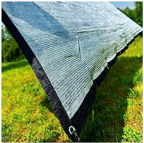 Alunetz Schattennetz Auto, 2x2m 2x3m 2x4m 3x4m Sonnenschutz Dachterrasse aus Aluminium Geeignet für Auto, Reduziert Die Temperatur im Auto UV-Beständig, Schattierungsnetz Netz 85% Verdunkelungsstoff (