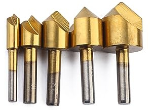 ULTECHNOVO Taladros De Desbarbado Stainless Steel 5 Piezas Broca Avellanadora Broca Para Desbarbar Avellanar Desbarbado Ferramentas Taladros De Madera