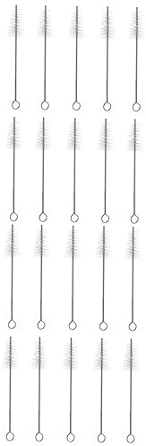 Happyyami 20pcs Metal Pastry Bags Cleaning Brush Hair Nozzle Cleaner Multi-purpose Kitchen Tool Easy Clean Metal Tube