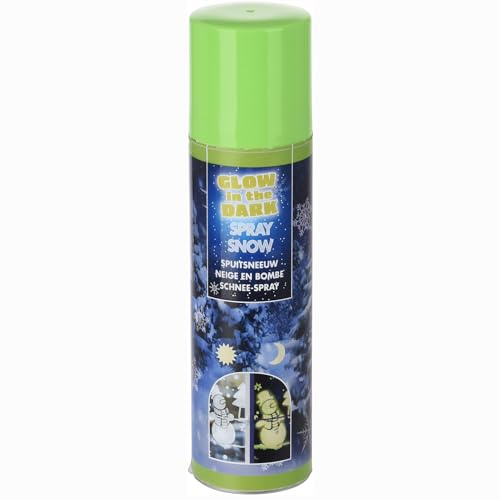 Annastore Schneespray - Glow in the Dark - Schneespray leuchtet im Dunkeln - 1 x 150 ml | Schneespray für eine einzigartige Weihnachtsdeko - Fensterdeko Schneespray leuchtend - Schneespray Glow in the Dark