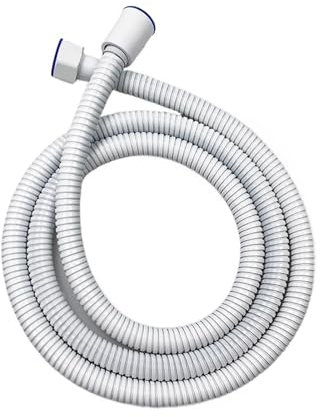 JrEam Weißer Flexibler Duschschlauch aus Edelstahl, lang, Badezimmer-Duschwasserschlauch-Verlängerung, Sanitärrohr-Zugrohr (Size : 80cm)